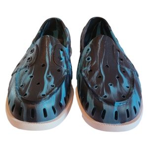 Black, Blue and White Sperry Women's A/O Boat Shoes